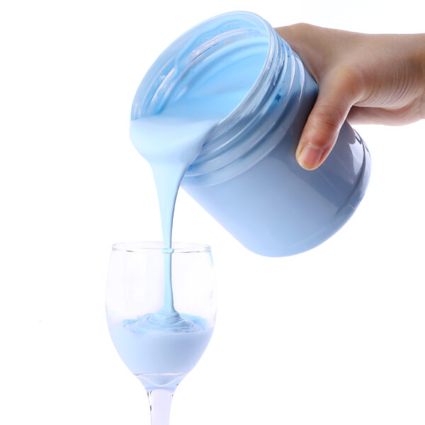 Blue liquid polishing compound slurry for stainless steel mirror buffing