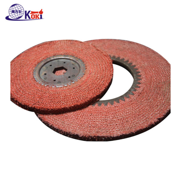 45 degree oblique cut sisal polishing wheel for stainless steel aluminum metal rough polishing