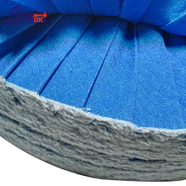 Z-type airway polishing wheel, 350mm×25mm bore, high density cotton polishing cloth wheel for metal medium polishing