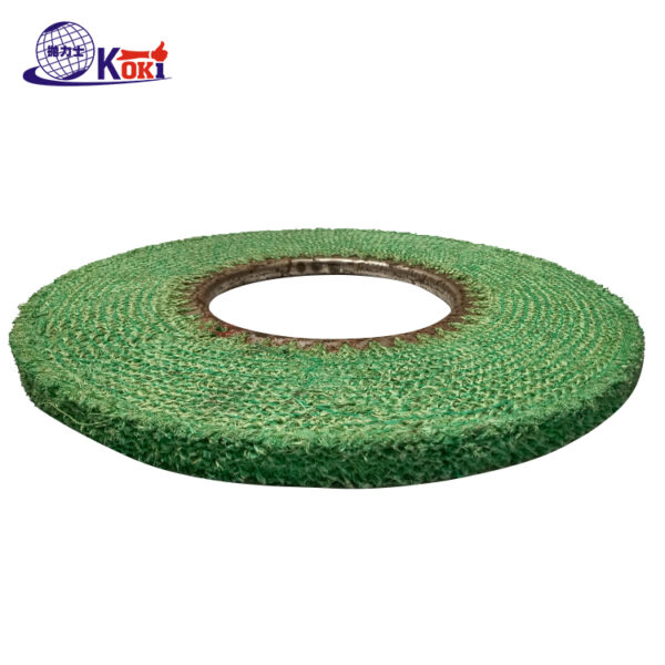 45 degree oblique cut sisal polishing wheel for stainless steel aluminum metal rough polishing