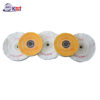 4-7 Inch White & Yellow Pearl Cotton Polishing Wheel for Jewelry Precious Metal Mirror Polishing