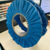 Blue Coarse Airway Buffing Wheel, chemically treated cotton buff wheel applied after sisal wheel