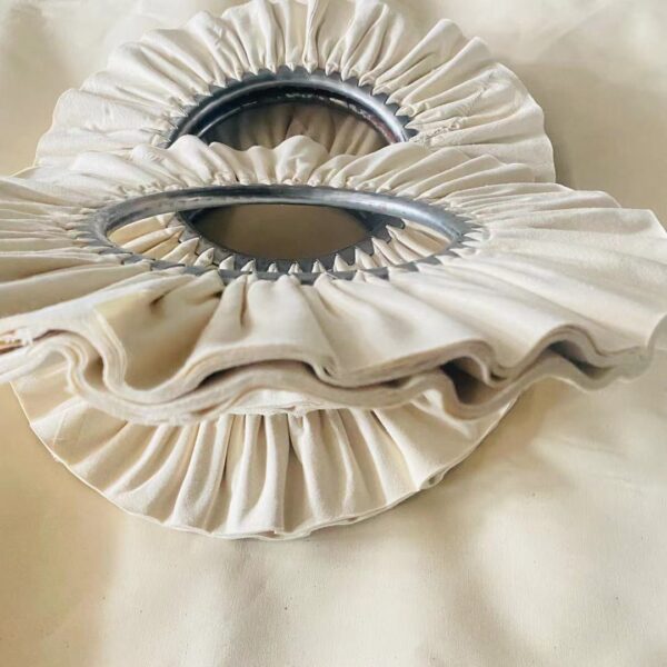 White Fine Cotton Polishing Wheel for Metal Mirror Finishing After Airway Buff Wheel