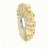 White Airway Cotton Polishing Wheel for Metal Mirror Polishing White ultra soft airway cotton polishing wheel, 8-14 inch, 12-20 layers, 16mm bore, air gap buff wheel for post medium polishing mirror finishing on angle grinder