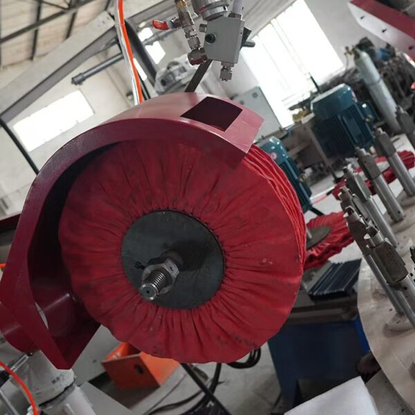 Orange Coarse Airway Buffing Wheel, chemically treated cotton wheel for metal rough polishing after sisal wheel