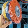 Angle Grinder Airway Polishing Wheel Kit, 4 Color Graded Cotton Wheels for Metal Mirror Polishing
