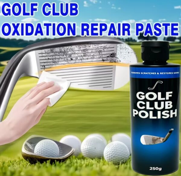 Golf Club Before After Polishing Effect Using Liquid Polishing Compound