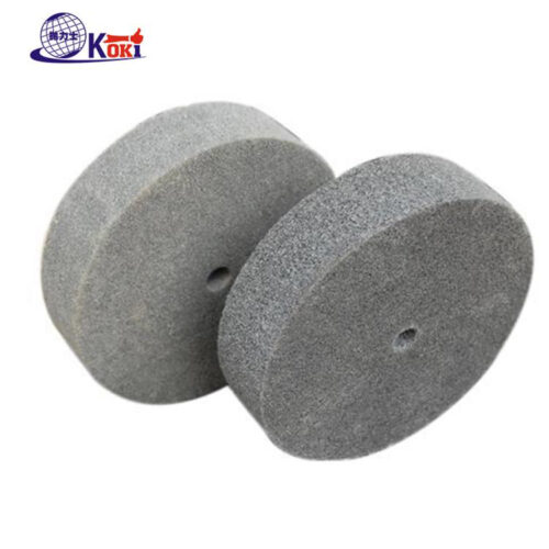 Nylon polishing wheel, non-woven polishing cloth wheel for metal surface finishing with solid polishing wax and compounds